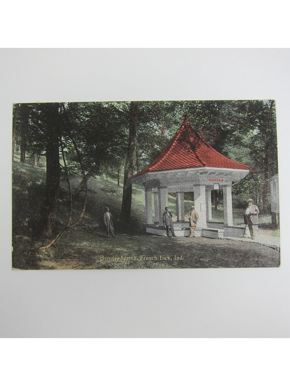 French Lick Indiana Postcard Bowles Spring Antique 1920s